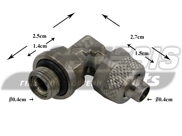 ΣΥΝΔΕΣΜΟΣ NICKEL ΓΩΝΙΑ 1/8'' Φ8/6 image