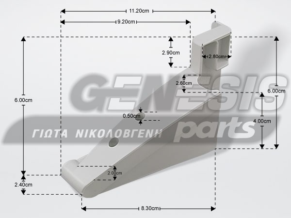 ΣΤΗΡΙΓΜΑ ΜΠΟΤΙΛΙΕΡΑΣ ΨΥΓΕΙΟΥ ΔΕΞΙ LIEBHERR 7438550 image