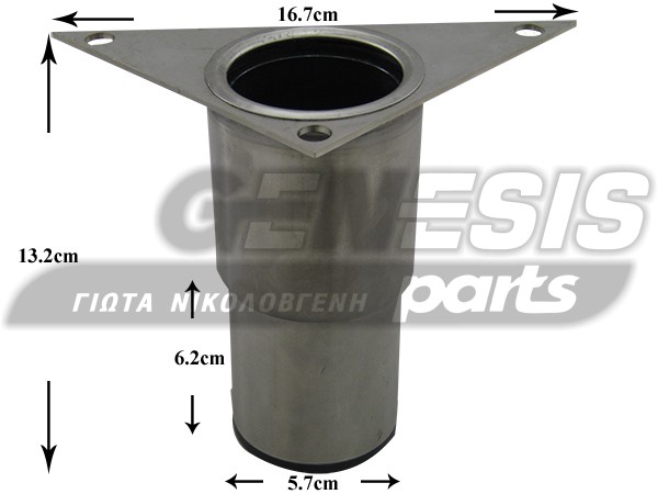 ΠΟΔΑΡΑΚΙ ΕΠΑΓΓΕΛΜΑΤΙΚΟ ΑΝΟΞΕΙΔΩΤΟ Φ2'' X h 130ΜΜ image