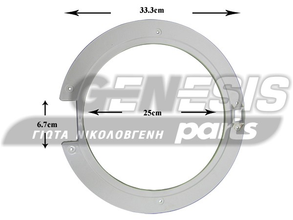ΠΛΑΙΣΙΟ ΠΟΡΤΑΣ ΠΛΥΝΤΗΡΙΟΥ PITSOS 278771 image