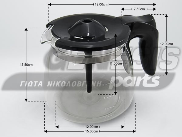 ΚΑΝΑΤΑ ΚΑΦΕΤΙΕΡΑΣ ΜΑΥΡΗ PHILIPS 996510073463 image